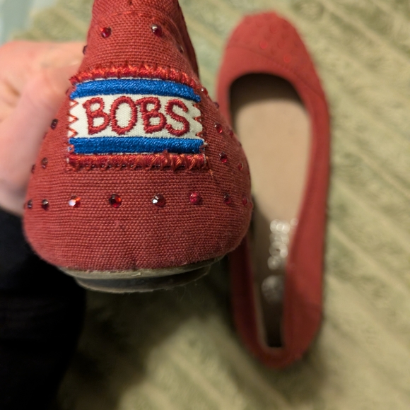 Bob's Women's Red Ballet Flats Size 7 - Picture 5 of 8
